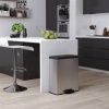Afbeelding van Curver Decobin Prullenbak - 65L - Rechthoekig - Zilver Metallic