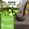 Afbeelding van tillvex® Parasolhouder Kunststof 50x50x7,5cm 60l Bruin