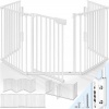 Afbeelding van KIDUKU® Veiligheidshek 600 cm voor Huisdieren & Kinderen, inkl. 10 elementen en deur
