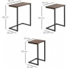 Afbeelding van HOMCOM Bijzettafelset met Stalen Frame 839-608V00