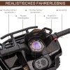 Afbeelding van HOMCOM elektrische quad kinderauto 6V met LED koplamp voor 18-36 maanden, zwart 66 x 44 x 42 cm