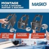 Afbeelding van MASKO® Aanhangerslot met scharniersysteem voor gekoppelde en ontkoppelde aanhangers, diefstalbeveili