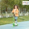Afbeelding van AIYAPLAY Opvouwbare Kinderroller met Verstelbare Lenker, 2 Verlichte Wielen, Handrem & Achterrem, Gr