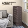 Afbeelding van HOMCOM Opklapbed van polyester en staal - 190L x 80B x 42H cm - Donkergrijs