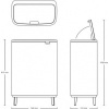 Afbeelding van Brabantia Bo Touch Bin Hi Prullenbak - 60 liter - 1 vak - Wit