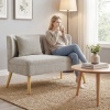 Afbeelding van Homcom Loveseat - Polyester - 117L x 65B x 78,5H cm - Beige