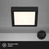 Afbeelding van Briloner Leuchten - LED Plafondlamp, 16,5W, 1600 lumen, 4000K, zwart-wit