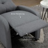 Afbeelding van HOMCOM - Relaxfauteuil - Verstelbare Rugleuning - Grijs Polyester