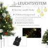 Afbeelding van HOMCOM Kunststof Kerstboom met Metaal Ø33 x 75H cm Groen