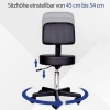 Afbeelding van HOMCOM Rolkruk, draaistoel voor salon, zwart 71-0013