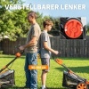 Afbeelding van Outsunny Elektrische Grasmaaier 1200 W, 34 cm, 35L opvang, mulchfunctie, 6 maaihoogtes