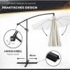 Afbeelding van Tillvex Parasol Ø 300 cm met zwengel, hoes en windbescherming - Waterdicht en UV-beschermend