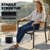 Afbeelding van Outsunny Tuinbankset - Metaal, Mesh-stof - 106L x 70,5B x 77H cm - Crèmewit