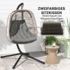 Afbeelding van Outsunny Zitkussen van polyester, schuim - 120L x 100B x 8D cm - Grijs