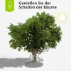 Afbeelding van Outsunny ronde 360° boombank van metaal ∅160 cm