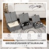 Afbeelding van HOMCOM Set van Opbergmanden met Sluiting 850-233V00