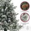 Afbeelding van HOMCOM Kunststof Kerstboom Ø60 x 100H cm Groen en Goud
