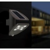 Afbeelding van LUTEC Zeta - Solar Wandlamp met Sensor - LED - Grijs