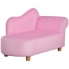 Afbeelding van HOMCOM Mini Kinderbank Roze Babyfauteuil Sofa L80 x B40 x H49 cm