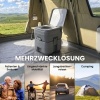 Afbeelding van Outsunny Campingtoilet 20 L Mobiele WC met spoel- en afvalwatertank Grijs