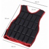 Afbeelding van HOMCOM Gewichtsw vest Oxford, metaal en zand, 60B x 50H cm, zwart en rood