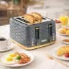 Afbeelding van HOMCOM Toaster - Kunststof - 29,2L x 27,5B x 18,9H cm - Grijs