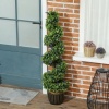 Afbeelding van HOMCOM Kunstmatige Topiaries Kunstplanten PE Ø28 x 115 cm Groen