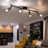 Afbeelding van Moderne plafondlamp Globo - Zwart - H:20,5cm - E14 - Voor binnen - Metaal