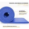 Afbeelding van Donkerblauwe yogamat van 1 cm dik