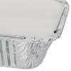 Afbeelding van Aluminium bakjes met deksel - set van 100 - 260 ml - voor maaltijden - kapsalon