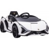 Afbeelding van HOMCOM Rijdende kinderAuto Lamborghini 108x62x40 cm, Wit