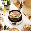 Afbeelding van HOMCOM 2-in-1 keramische kookplaat en grill, 2000W, LED-display, wit