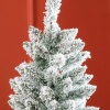 Afbeelding van HOMCOM Kunststof Kerstboom met Metaal, 65L x 65B x 183H cm, Groen