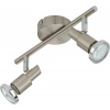 Afbeelding van BRILONER COOL - Plafondlamp - warm wit licht - GU10 fitting - draaibare opbouwspots - mat nikkel