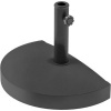Afbeelding van Outsunny Betonnen parasolstandaard Halfrond voor parasols met 34/38/48mm buisdiameter, Zwart