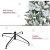 Afbeelding van HOMCOM Kunstkerstboom Groen/Wit 105L x 105B x 180H cm van Kunststof en Staal