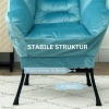 Afbeelding van HOMCOM-Sessel-Polyester-80L x 78B x 100H cm-Blau