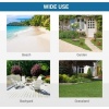 Afbeelding van Outsunny pop-up strandtent - 4 zakken - gaasvenster - blauw