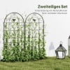 Afbeelding van Outsunny Metalen Rankgitter 50L x 1,3B x 120H cm - Zwart