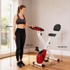 Afbeelding van HOMCOM Fitnessfiets van staal en kunststof - 43B x 97D x 109H cm - Rood en Wit