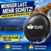 Afbeelding van tillvex® Winterzwembadkussen XXL Ø 300 cm, zwart met touw en reparatieset