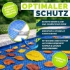 Afbeelding van tillvex® Rond Zonnezeil voor Zwembad, 400 µm, Ø 366 cm, Snijbaar voor Waterverwarming