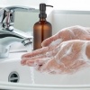Afbeelding van Set van 2 glazen zeeppompen - 500 ml