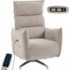 Afbeelding van HOMCOM Elektrische Relaxstoel - Polyester - 88L x 76B x 111H cm - Beige