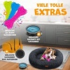 Afbeelding van LOVPET® Hondenbed / Hondenmand / Hondenkussen Kattenbed Bagel, Afwasbaar, Incl. Kom + 3x Kauwbotjes,