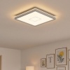 Afbeelding van BRILONER FREE - Plafondlamp met achtergrondverlichting - LED - 18 W - 2400 Lumen - vierkant - wit zi