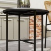 Afbeelding van Outsunny Rattan Bistroset - Staal, PE-Rattan - 54L x 66B x 76H cm - Geel