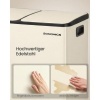 Afbeelding van SONGMICS Keukenafvalbak, 2x30L, 2 compartimenten, softclose deksel, incl. 15 vuilniszakken, crèmekle