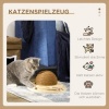 Afbeelding van PawHut Interactief Kratzspeelgoed, 2-in-1 Katten speelgoed met balbaan en krabplank, 39,5 x 32,5 x 1