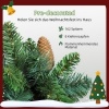 Afbeelding van HOMCOM Kunststof en Metaal Kerstslinger 180x25x25 cm Groen